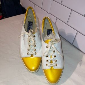 Stuart Weitzman Vintage Leather Sneakers